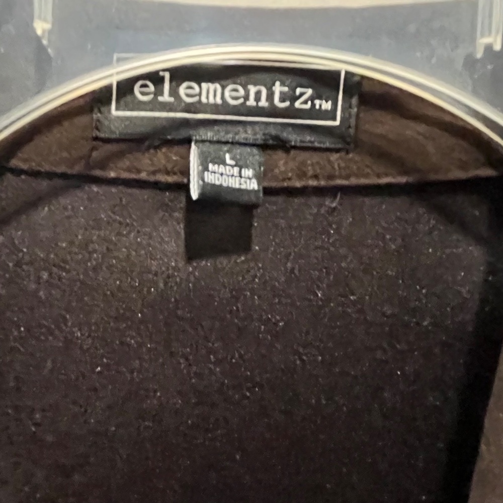 Elementz Size L, Brown Jacket buttons up the front - Picture 7 of 9